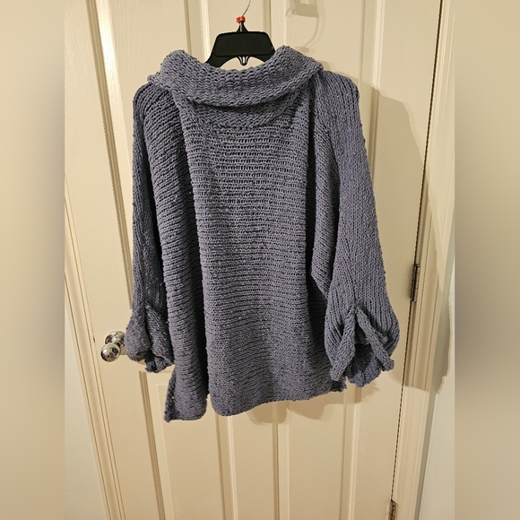 POL Chunky Knitted Super Soft Cowl Neck Sweater Size S Oversized - Picture 4 of 5